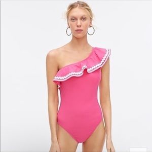 Jcrew hot pink swimsuit sz 6
